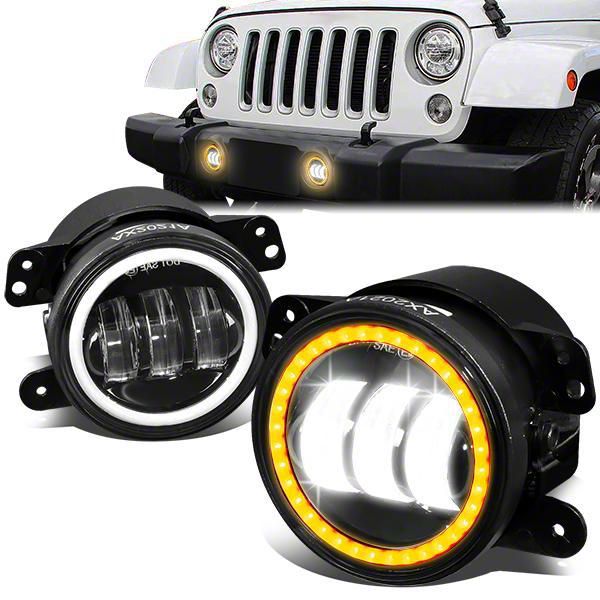For Jeep Wrangler 07-18 JK Pair of Clear Park Turn Signal Lamps Light Mopar OEM